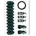 Produktbild ESTEXO Maschendrahtzaun Gartenzaun Zaun-Set Drahtzaun Viereckgeflecht Maschendraht Grün Drahtgitter Drahtgeflecht Zaun 0,80 x 15 m