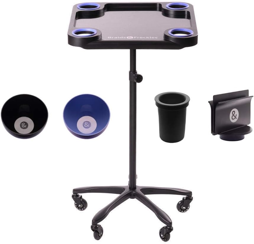 Amazon.com: Braids & Freckles - Magnetic Colorist Salon Tray On Wheels ...