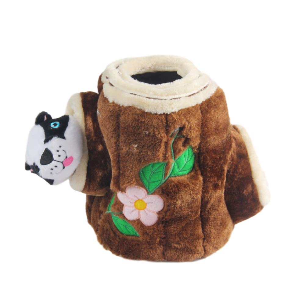 All For PAWS Jouet couinant en peluche pour animal domestique avec 2 mignons écureuil couineur (25 x 30 x 18 cm) Cacher et rechercher des activités pour chiens