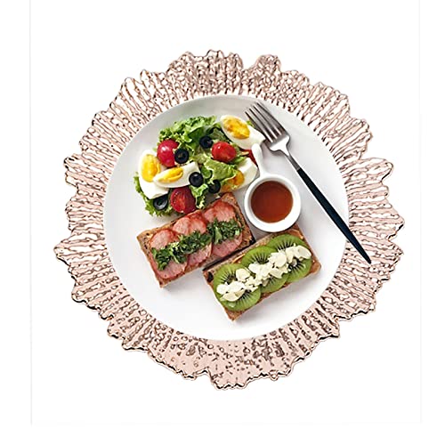 Platos Cargadores de Plástico Redondos 13 Pulgadas 24 Pzs miniatura 2
