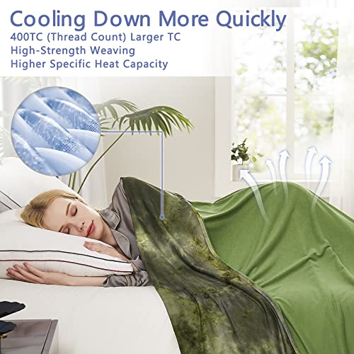 Topcee Cooling Blankets for Hot Sleepers,Arc-Chill Q-Max >0.5 Cool Fiber,100% Oeko-Tex Certified,Twin Size Lightweight Summer Cool Blanket for Travel/Outdoor Ultra Cold Breathable,60''x80''