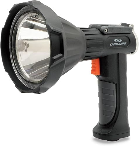 Cyclops Recargable portátil de mano Tri-Mode Iluminación RS 1600 lúmenes proyector linterna con DC 12-24V cargador de coche adaptador