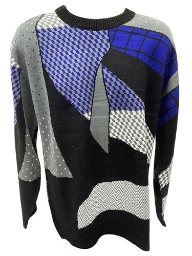 Dr. Cliff Huxtable Style Sweater - Everyday Wear & Costume - 80s TV Fashion 90s Cosby Retro Geometric Abstract Pattern Knit