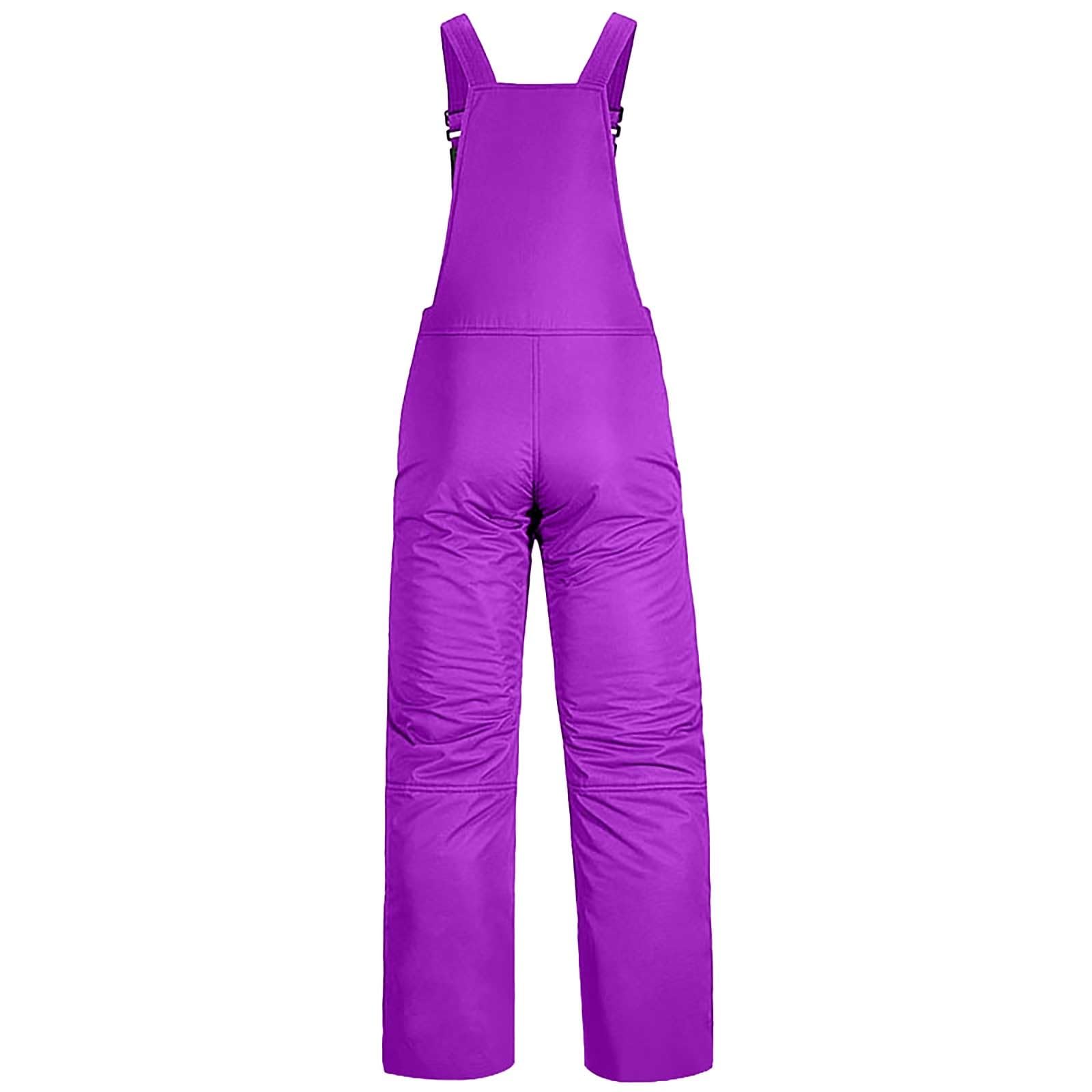 Salopette de snowboard pour femme - Combinaison réglable pour le ski - Veste de neige coupe-vent une pièce - Salopette de ski d'extérieur - Pantalon à bretelles isolées thermiques - Combinaison zippée