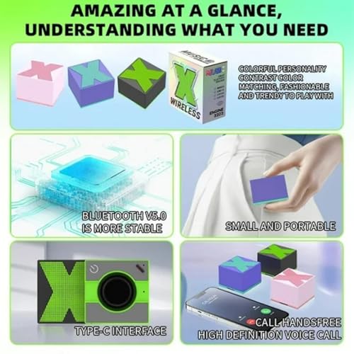 Image of X1 MINI 5W Wireless Bluetooth Mini Speaker with Loud Sound, 40mm Driver, Bluetooth V5.1 Strong Connectivity, Pocket Friendly Design, with Inbuilt MIC for Call Function for Android & iOS