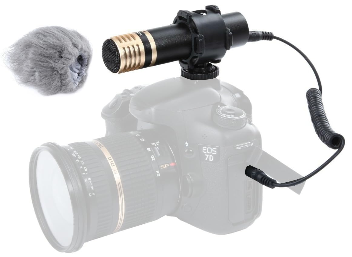 VXR200 HD Stereo XY Condenser Mini Capsule Microphone for Sony, Nikon, and Canon DSLR Video Cameras