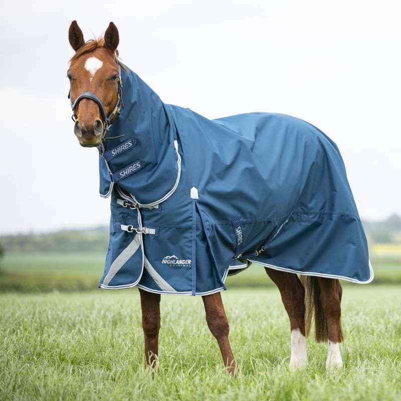 Shires Highlander Original 50g Combo Turnout Rug - Ocean 6'6" / 78", Ocean