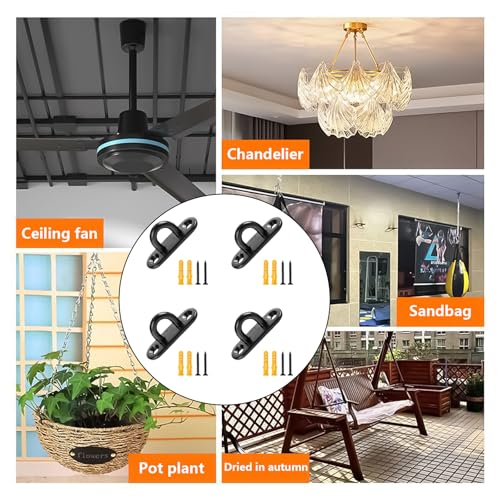 Crochets de plafond en acier inoxydable durable pour fixation murale fixe
