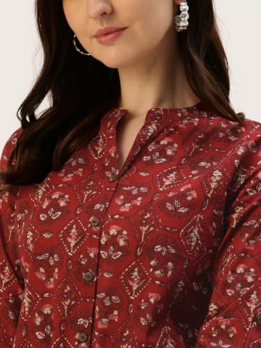 Image of Printed Mandarin Shirt - Casual & Chic (S-3XL)