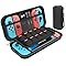 Case para Switch OLED e Switch | Estojo Rígido Portátil com Compartimentos, Capa Protetora de Viagem com Espaço para Jogos e Acessórios – Resistente à Água e Impactos