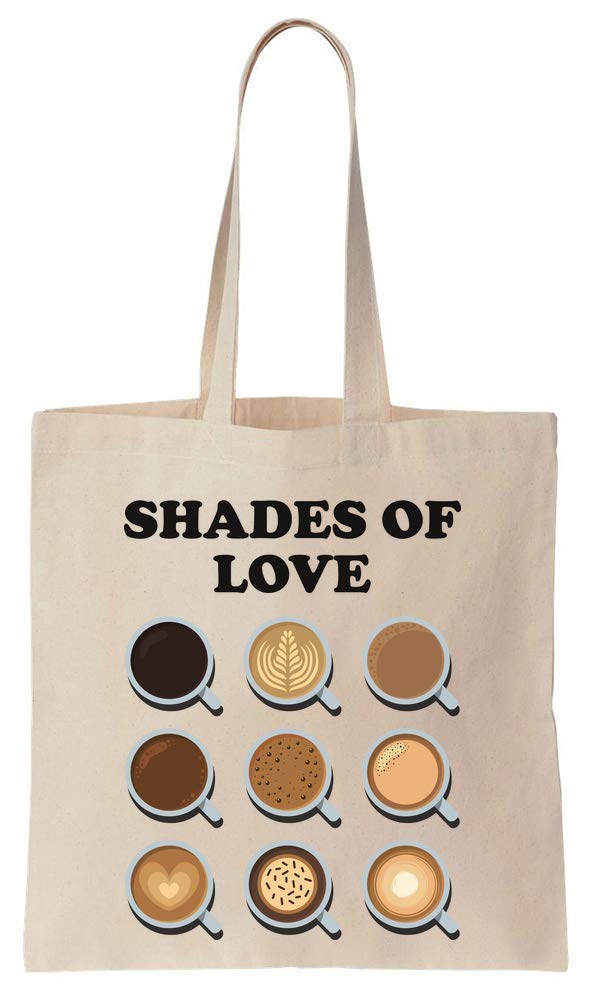 Shades Of Love Different Types Of Coffee Cotton Canvas Tote Bag