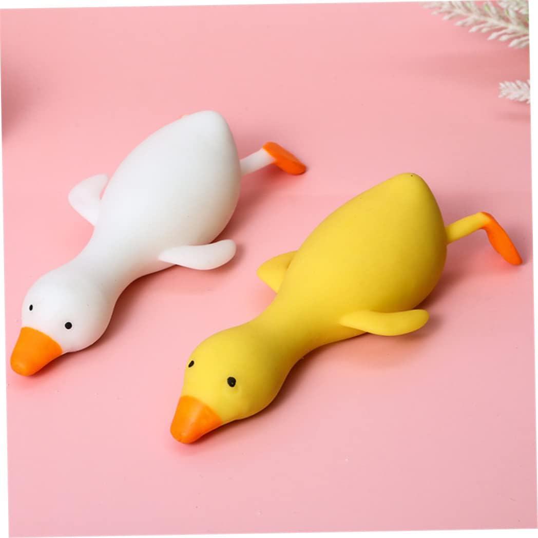 Animal Fidget Toy Duck Shape Anxiety Relief Toy Kneading Squeeze Animal Ornament, Yelllow