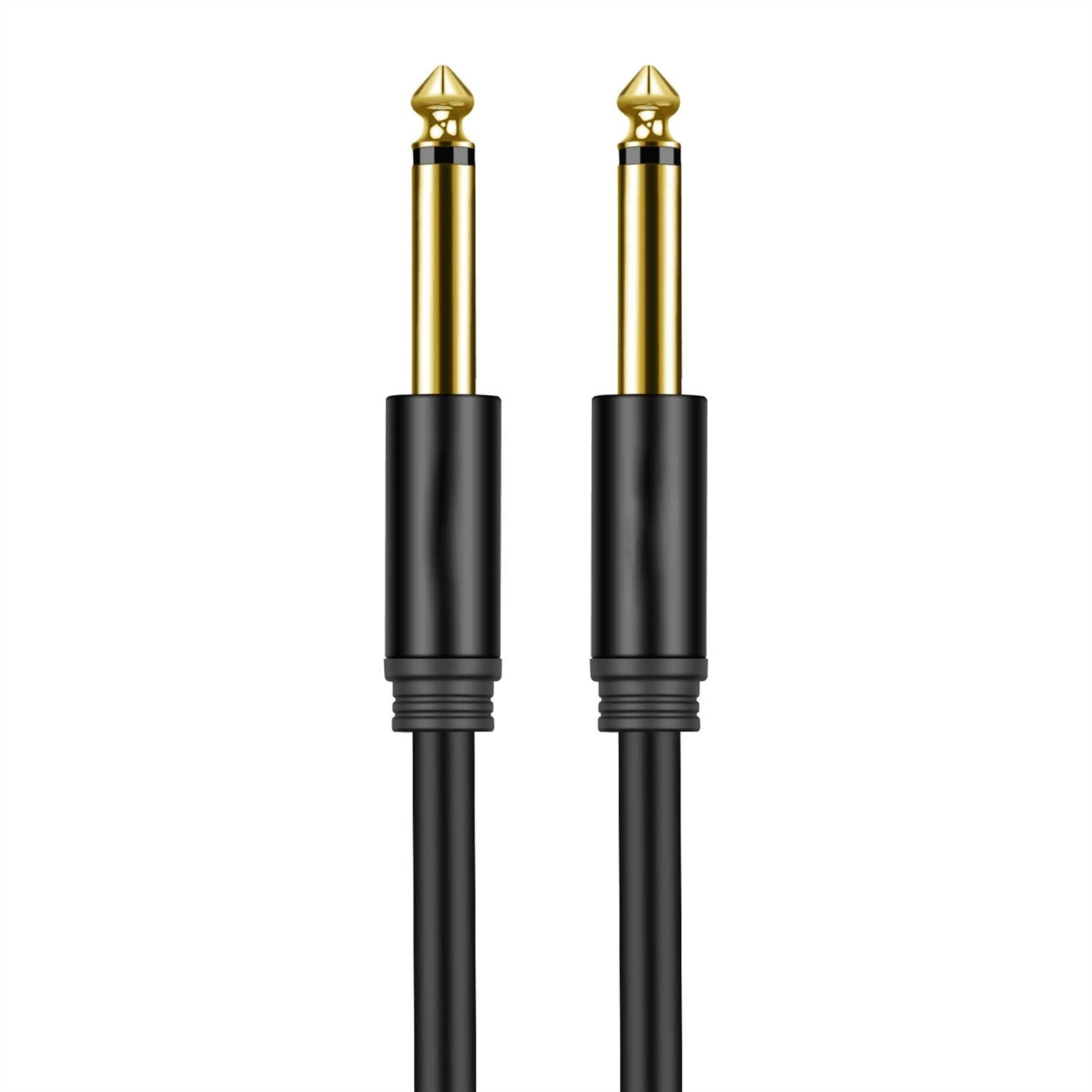 akcesoria do gitary Kabel Gitarowy Jack 6.5mm 6.35mm 1/4 Cal Męski Na Męski Kabel Instrumentu Basowego Do Elektrycznej Mandoliny (Color : B, Size : 3m)