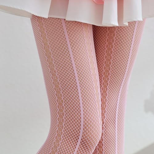 Image of Sahabowi Fishnet Pantyhose For Women Sheer High Waist Tights Control Top Mesh Stockings, Pantyhose12