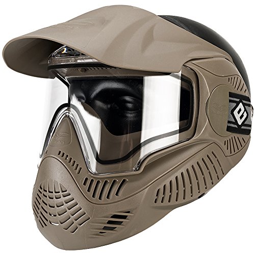 Evike Airsoft Annex MI-7 ANSI Rated Full Face Face Pro with Thermal Lens by Valken (Color: Tan) - (PID: 48437)