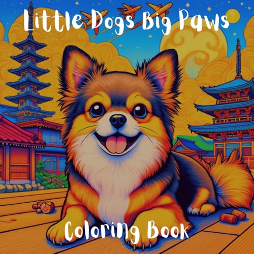 Little Dogs Big Paws: A Fun and Relaxing Dog Coloring Book for Adults and Teens — Realistic and Playful Scenes of Adorable Small and Large Dogs | By A Cozy Bundle Publishing image 2