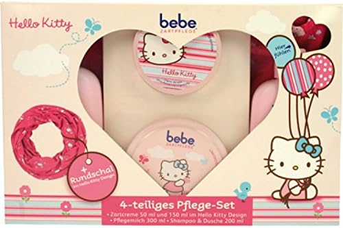 Bebe Geschenkset Pflege Set 4tlg Hello Kitty Design Rundschal Amazon De Beauty