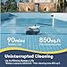 Ultenic Robotic Pool Cleaner, Pool Vacuum for Above & In-Ground Pool, 90Mins Runtime Automatic Self-Parking, Dual-Motor Suction, 2.5h Fast Charging, Up to 850 Sq.ft, Pooleco 10