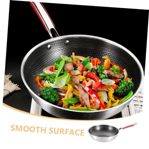 Wok de acero inoxidable con superficie antiadherente miniatura 6
