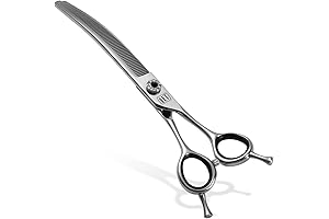 FENICE PEAK Curved Thinners: Professional Grooming Shears for Pets