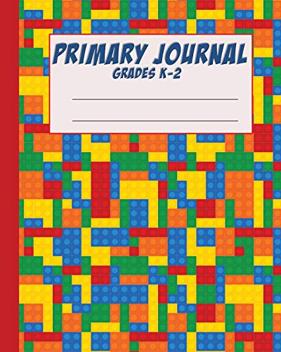 Primary Journal Grades K - 2: 8x10 Lego Write and draw, story paper for Kindergarten, 1st grade and 2nd grade, K-2 blank notebook