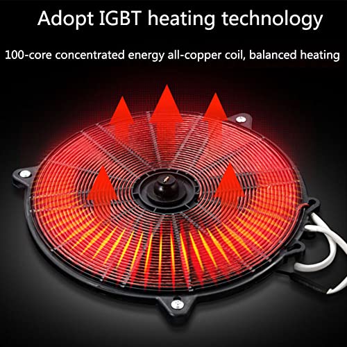 Yahpetes Electric Cooktop 24" Built In Electric Stove Top 4 Burner Electric Cooktop 9 Power Levels Child Safety Lock 220V~240V 6000W Electric Radiant Cooktop With Touch Control (4 Cooktops) #TOP5