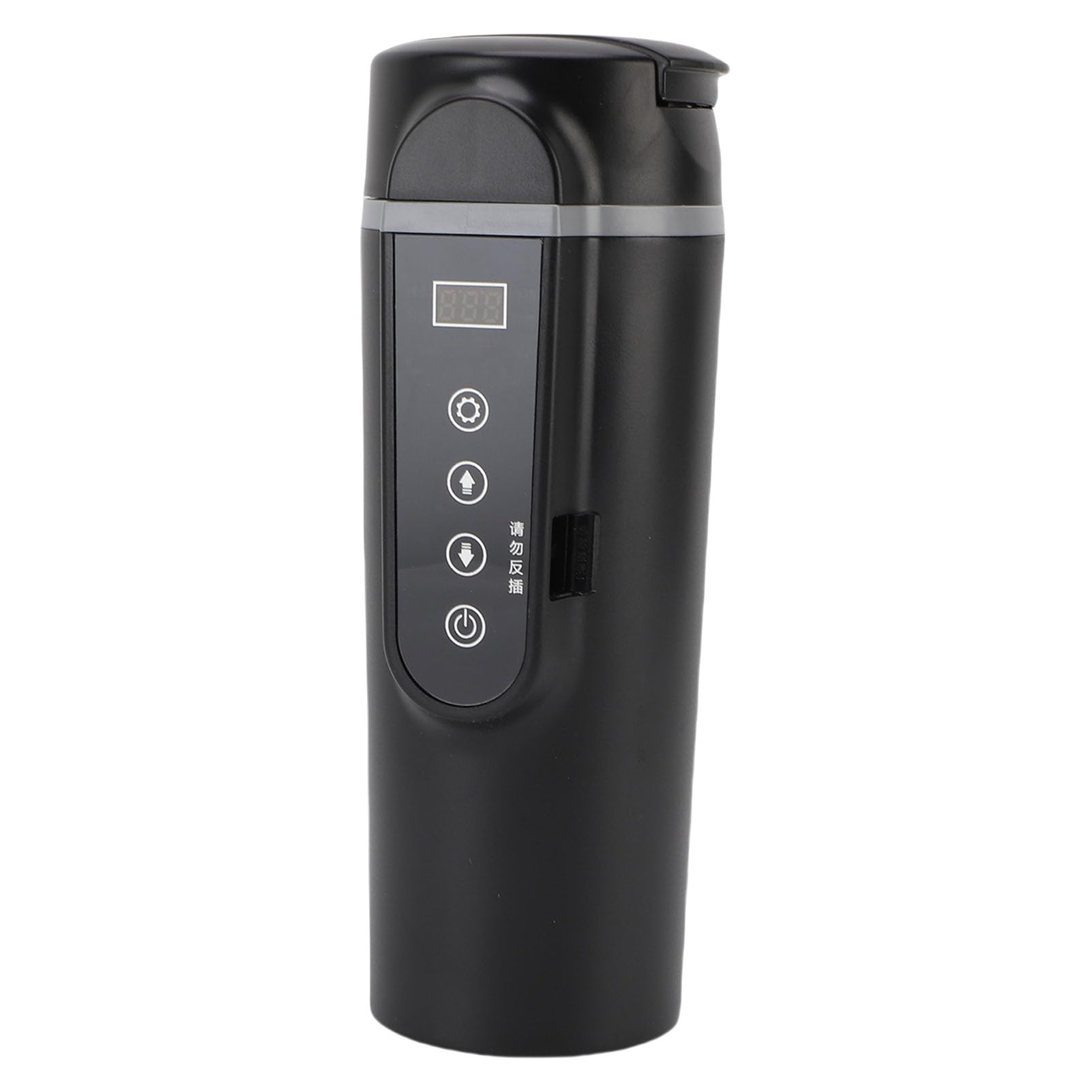 Taza Calefactora para Coche de 500 Ml, Hervidor Eléctrico Portátil de Viaje con Ajuste Automático de Temperatura, Ideal para té, café y Leche en Coches, Camiones y SUV