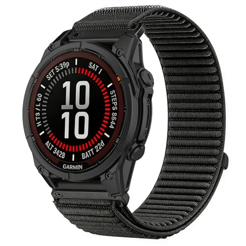 Harikiri 22mm �i�C�����o���h Garmin Fenix 8/7/7 Pro/Fenix E/Epix 2/Pro�ɑΉ� �\�t�g�L�k�� ���߉\ �N�C�b�N�����[�X�� �L�k���i�C�����X�g���b�v �����p���X�g�o���h �j�����p