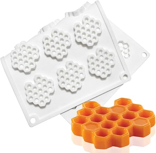 Miniatura 5 de Molde de silicona de panal de abeja 3D de encaje de panal de abeja, moldes de fondant, almohadilla de encaje, para hornear, pastel, chocolate,
