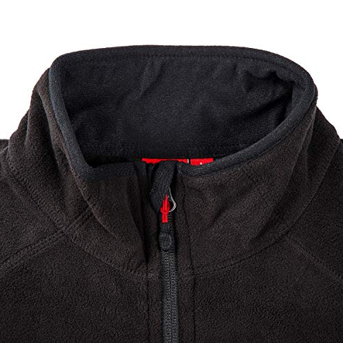 Engelbert Strauss Herren Fleecepullover Troyer dryplexx Micro, Farbe:schwarz, Größe:L