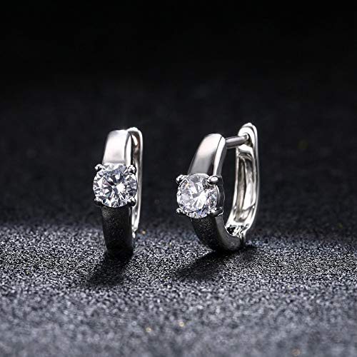 Barzel 18K Gold Plated Cubic Zirconia Huggie Cuff Earrings For Women4