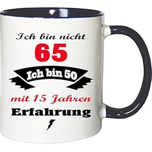 Mister Merchandise Becher Tasse Ich Bin Nicht 65 ich Bin … mit Jahren Erfahrung Kaffee Kaffeetasse liebevoll Bedruckt…