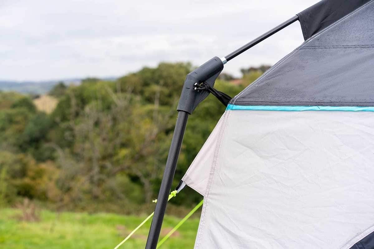 OLPRO Hive Vorzelt für Wohnmobile, 3,3 m x 3,3 m, sechsseitige Markise mit 2 m x 2 m Schlafsack, eingenähter Bodenplane, freistehendes Zelt für Fahrzeuge, 190 cm - 250 cm hoch