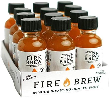 Fire Brew Apple Cider Vinegar Based Citrus Wellness Tonic, 12/ 1 oz Bottles