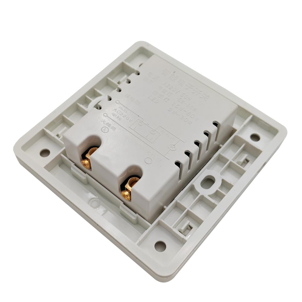 Gebildet 2Stück Klatschton-aktivierte Schalter,Sprachlicht Klatschton Steuerungsschalter,kabellose Wand Klangaktivierungsschaltersteuerung für Schlafzimmer,Küche,Dachboden,TV-Geräte,12~250V/1Ampere