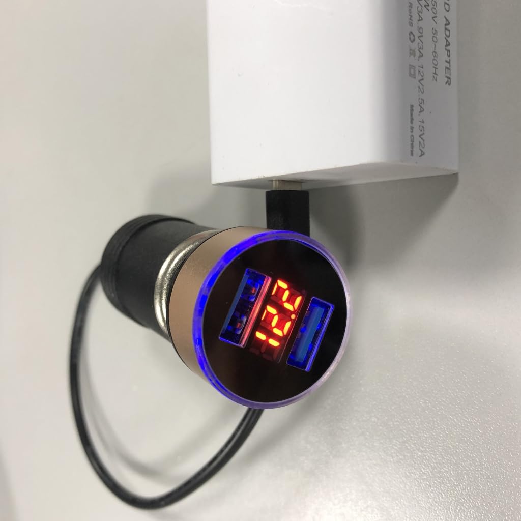 65W USB C a 12V presa accendisigari maschio a femmina accendisigari