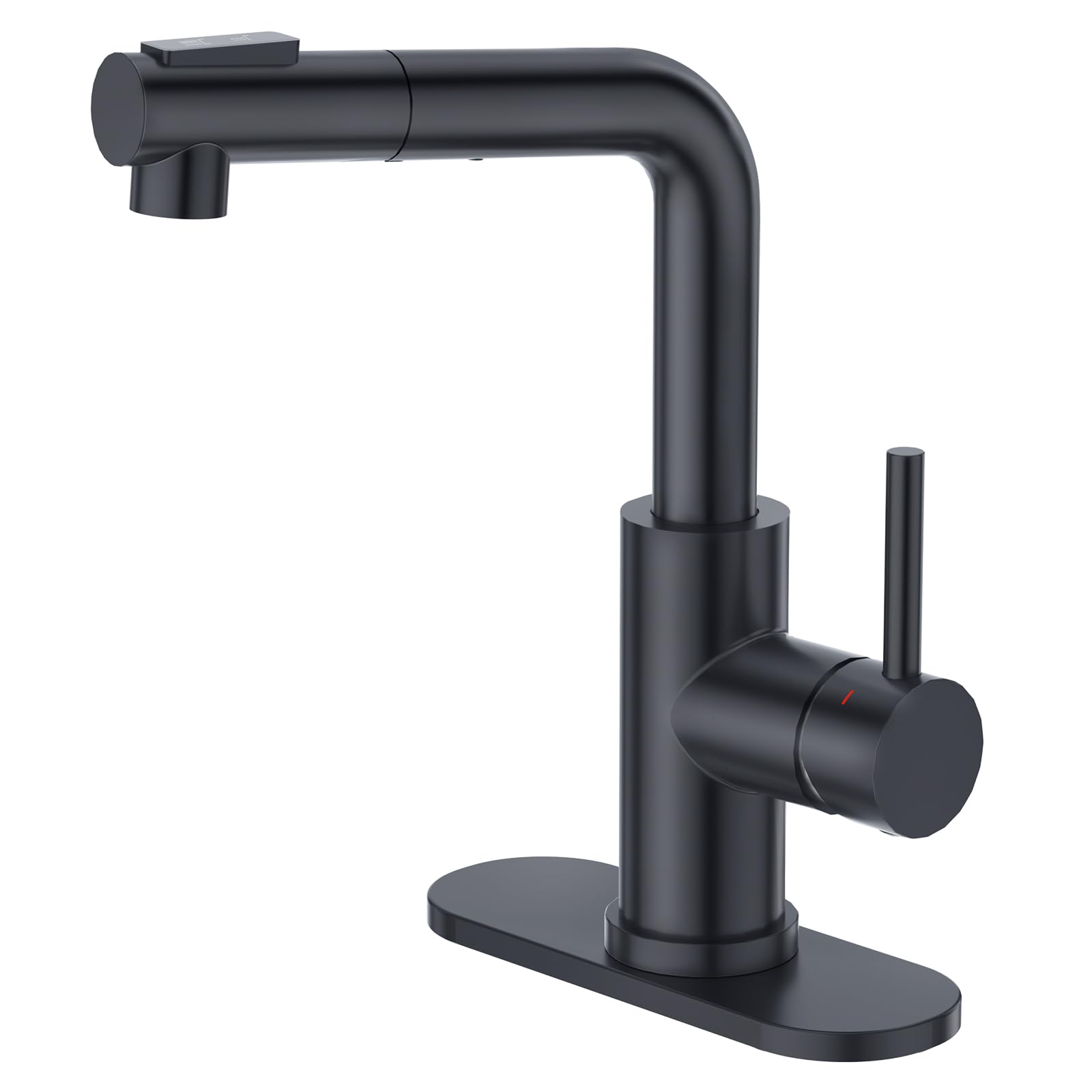 CREA Black Kitchen Faucet with Pull Down Sprayer