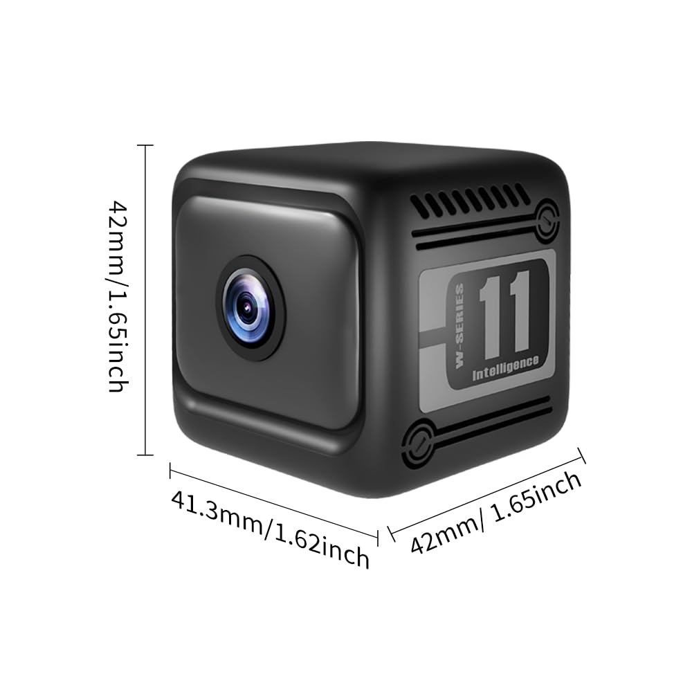Mini caméra espion cachée 4K HD Bluetooth et WiFi sans fil pour intérieur et extérieur avec vision nocturne, détection de mouvement, enregistrement à distance, grand angle de 130°, contrôle par