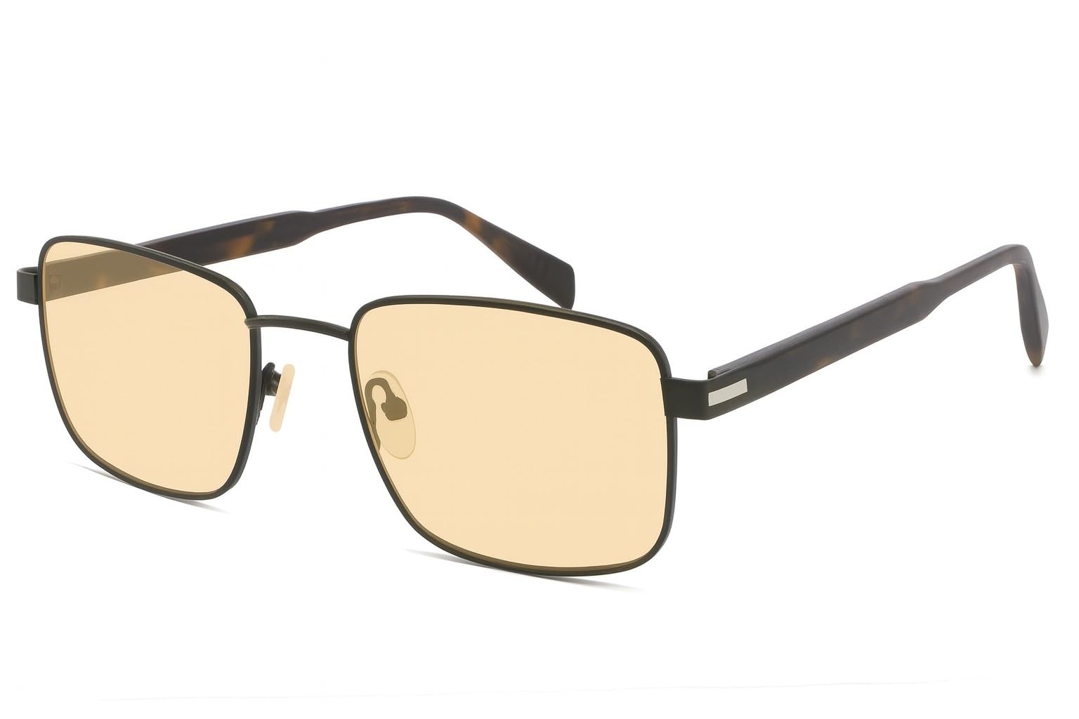 Lennie FL-41 - Gafas de lujo de metal dorado y acetato para migraña y sensibilidad a la luz