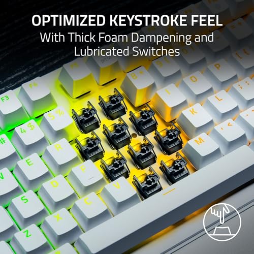 Image of Razer Huntsman V3 Pro TKL 8KHz Esports Gaming Keyboard, White (Pack of 5)