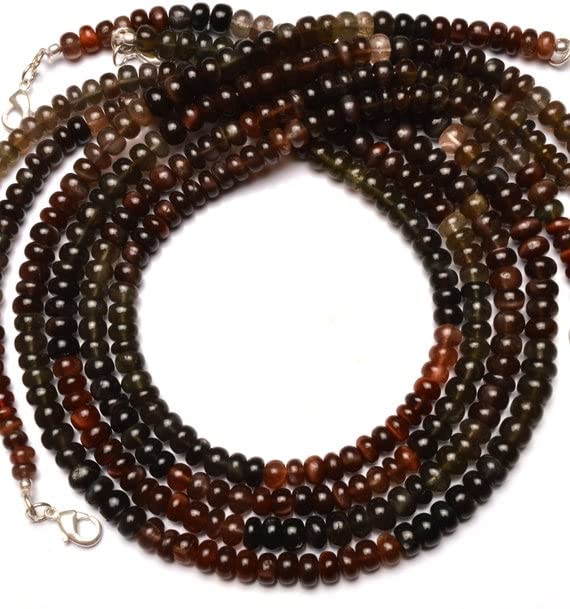Scapolite naturelle perles rondelles 5-6mm fil 16.5" pierre fine pour enfilage et bijoux