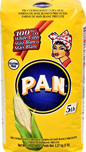 P.A.N Harina Blanca - Pre-cooked White Corn Meal 5 POUND PACK
