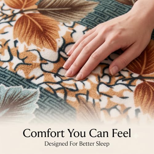 Image of HOMEKART Ultra Soft Flannel Blanket Set of 2 for Single Bed | 220 GSM Premium Fleece Winter Blanket | Warm, Lightweight, Breathable & Skin Friendly | Durable,Easy Care | 60 x 90 Inches,Sage & Hot Pink