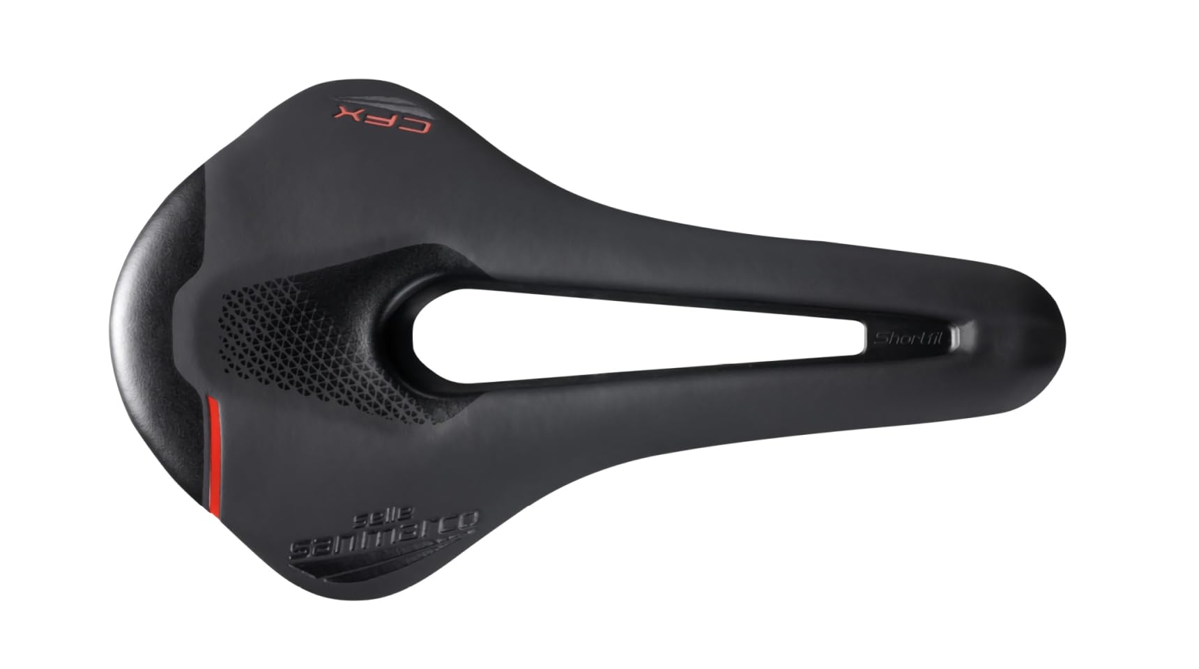 Selle San Marco Shortfit 2.0 Carbon FX Saddle: Black/Black Wide (L3)