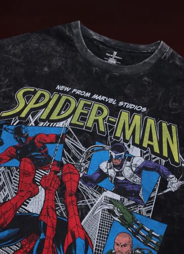 Image of Free Authority Official Marvel Spider-Man Brand New Day Graphic Printed Men's Oversized Fit T-Shirt | Pure Cotton Crew Neck Half Sleeve Casual Summer Tee