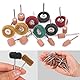 Glarks 62Pcs Abrasive Grinding Stone Points Sanding Drill Bit and 120/180/320/400 Grits Buffing Polishing Wheels Set with 1/8 Shank for Rotary Tool
