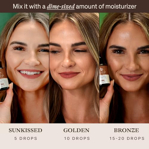 Self Tanning Drops for Face - USA Made with Organic & Natural Ingredients, Ultra Dark Face Tanning Drops to Add to Moisturizer, Self Tanner for... - Image 4