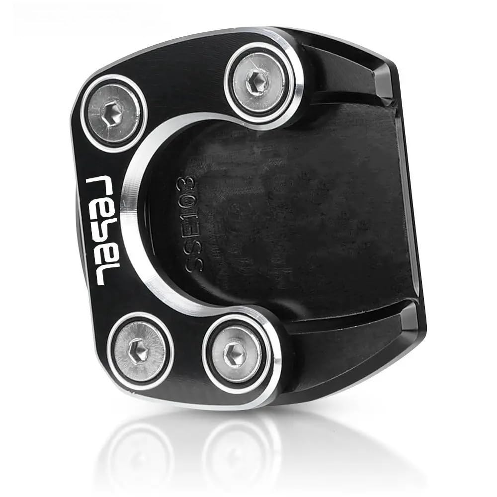 CHIFUN Kickstand Enlarger Pad Side Stand Extension Plate Replacement For Honda Cbr500r Cb500f Cb500x Cb650r Cbr650r Cb125r Cb300r Cb400x 2013 2022 Titanium