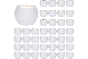 Round Votive Candle Holder, Set of 40: Elegance for Table Decor and Special Occasions