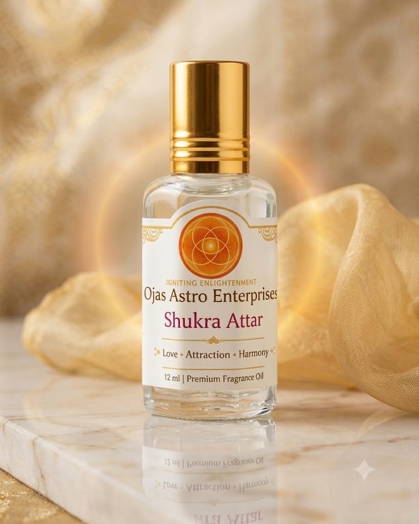 Shukra Attar for Venus Remedies | Pure Long Lasting Floral Fragrance for Love, Wealth & Luxury | Astrological Shukravar Puja Ittar for Attraction, Marriage & Prosperity | 12ml-image-12